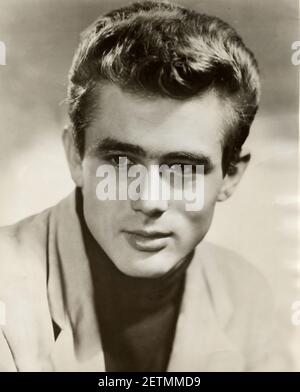 James Dean portrait, movie star, vintage photo Stock Photo