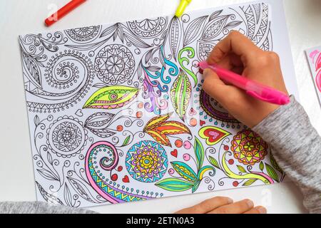 concentration coloring pages