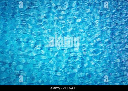 Blue tropical sea surface with waves and ripples. High quality photo Stock Photo
