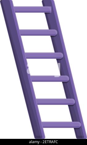 Ladder icon. Cartoon of ladder vector icon for web design isolated on white background Stock Vector