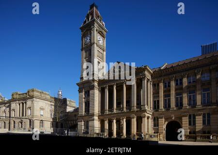 Birmingham city centre landmark Grade II* listed Council House, and Birmingham Museum & Art Gallery by architect Yeoville Stock Photo