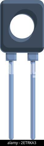 Resistor tool icon. Cartoon of resistor tool vector icon for web design isolated on white background Stock Vector