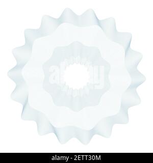 Vector Guilloche elements for certificate or diploma Stock Vector