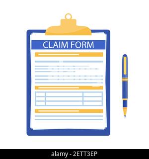 clipboard with pen Stock Vector