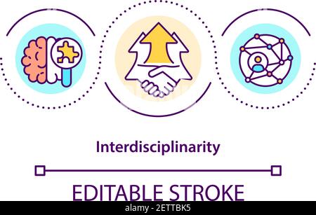 Interdisciplinarity Concept Icon Stock Vector Image & Art - Alamy