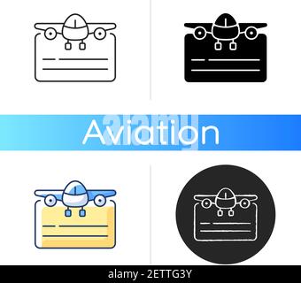 Pilot license icon Stock Vector