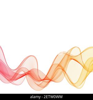 Abstract red wave. Design element. Business presentation layout Stock ...