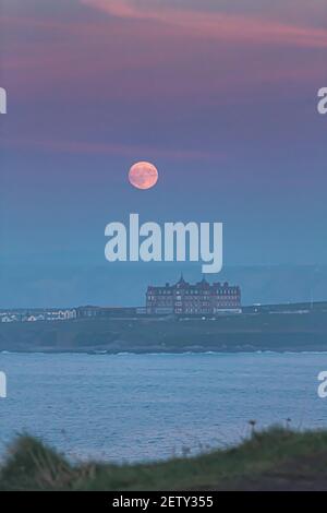 Headland Hotel, Newquay Stock Photo