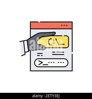 Exploit olor line icon. Pictogram for web page, mobile app, promo. UI UX GUI design element. Editable stroke. Stock Vector