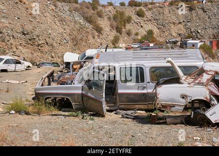 Scrapping in Saudi Arabia Stock Photo