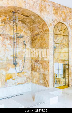 Luxury Marble Bathroom Stock Photo