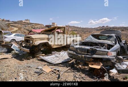 Scrapping in Saudi Arabia Stock Photo