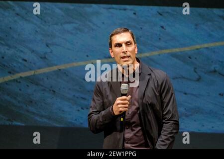 Steve Lesnard at a screening for the 