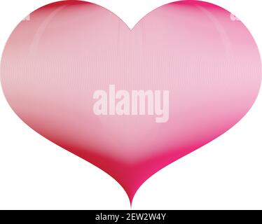 Heart line drawing, Heart vibrant gradient and hand drawn line vector minimalist illustration of love concept. EPS 10 Stock Vector