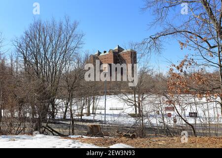 Abandoned psychiatric hospital Kings Park Long Island New York Stock Photo