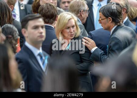 U.S. Senator Kirsten Gillibrand (NY-D) is seen at a ceremony commemoratoing the 16th anniversary of the September 11th terrorist attacks at the World Trade Center site in New York, New York, NY, USA on September 11, 2017. (Photo by Albin Lohr-Jones)