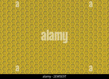 abstract yellow seamless honeycomb texture and unobtrusive sharp background. Stock Photo
