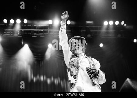 Las Vegas, NV, USA. 9th Apr, 2016. ***HOUSE COVERAGE*** Neville O'Riley Livingston AKA Bunny Wailer performs at Brooklyn Bowl Las Vegas at The Linq in in Las vegas, NV on April 9, 2016. Credit: Erik Kabik Photography/Media Punch/Alamy Live News