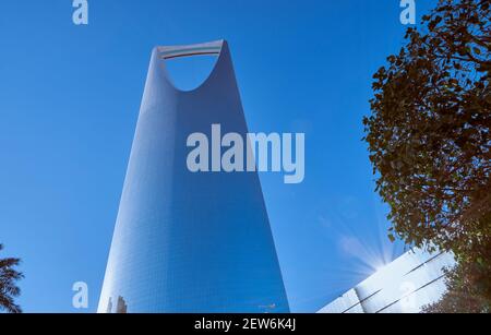 the kingdom tower riyadh the most famous building in Riyadh city Stock Photo