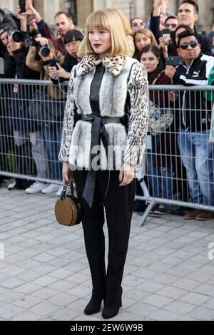 Lea Seydoux Attends Louis Vuitton Womenswear 新闻传媒库存照片- 库存图片