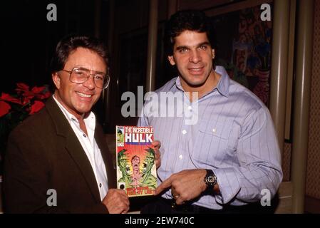 Bill Bixby and Lou Ferrigno 1991 Credit: Ralph Dominguez/MediaPunch Stock Photo