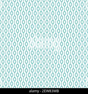 Seamless texture with light blue rolling lines on blue background. Vector illustration. Ethnic ornament. Sea backdrop. Summer pattern Stock Vector