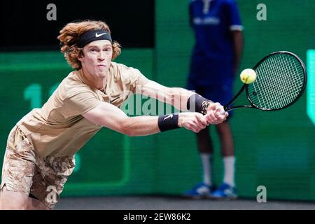 Andrey Rublev during the ABN AMRO Open 2025, ATP 500 Tennis 16 eme