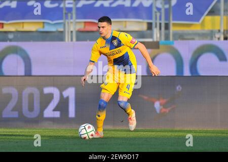 Frosinone, Italy. 02nd Mar, 2021. MArcos Curado player of Frosinone, during the match of the Italian Serie B championship, between Frosinon vs Monza, final result 2-2, match played at the Benito Stirpe stadium. Italy, March 02, 2021. (Photo by Vincenzo Izzo/Sipa USA) Credit: Sipa USA/Alamy Live News Stock Photo