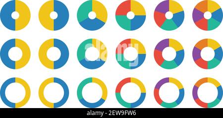 Pie chart icon vector graph diagram symbol for big data analytics reports and statistics information in a flat color illustration Stock Vector
