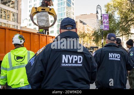 NYPD COUTER TERRORISM　パネルパッチ NYPD Counter Terrorism Patch Flag, Rustic Burnt Wood