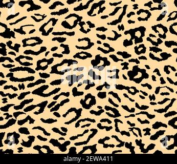 Leopard background. Seamless pattern.Animal print. Cheetah print. Vector illustration Stock Vector