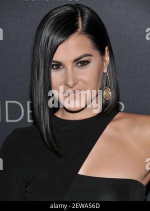 Megan Olivi arrives at The 66th Miss Universe Competition held at the