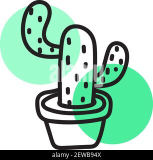 vector cactus in desert Stock Vector Image & Art - Alamy