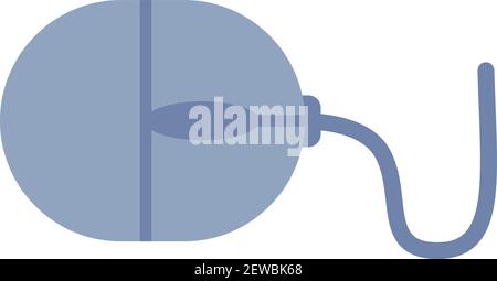 Computer mouse, illustration, vector on white background. Stock Vector