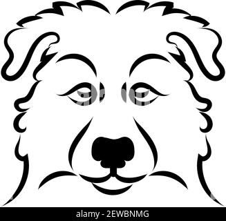 Cute maltese dog, illustration, vector on white background. Stock Vector