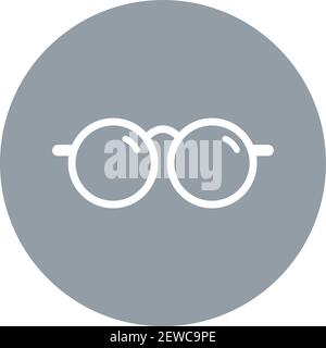 Chess glasses, illustration, vector on white background. Stock Vector