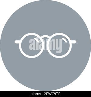 Chess glasses, illustration, vector on white background. Stock Vector
