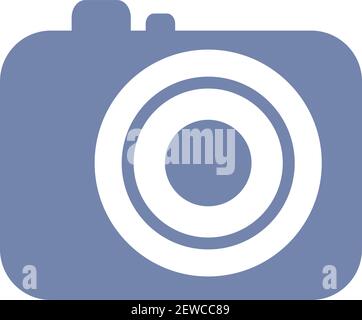 Taking pictures, illustration, vector on white background. Stock Vector