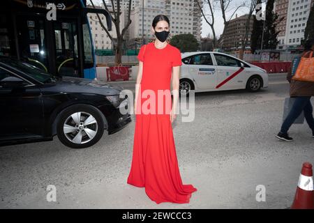 Madrid, Spain. 02nd Mar, 2021. Barbara Santa-Cruz the Feroz Awards 2021 at Hotel VP Plaza Espana Design. Credit: SOPA Images Limited/Alamy Live News Stock Photo