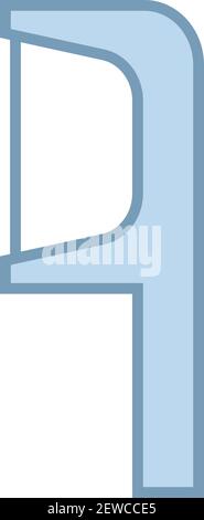 Small dental floss, illustration, vector on white background. Stock Vector
