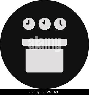 Hotel reception, illustration, vector on white background. Stock Vector