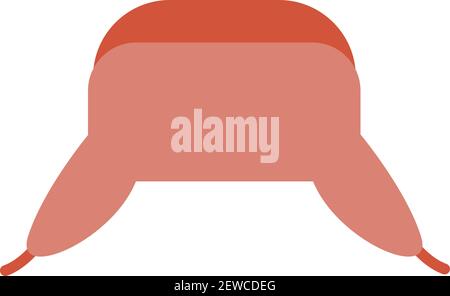 Winter hat, illustration, vector on white background. Stock Vector