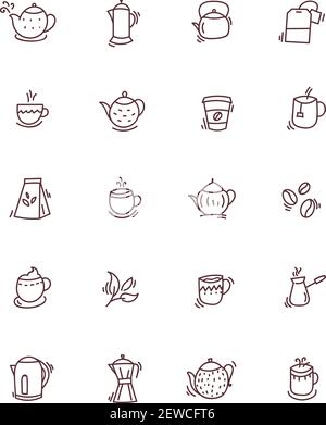 coffee and tea illustration Stock Vector Image & Art - Alamy