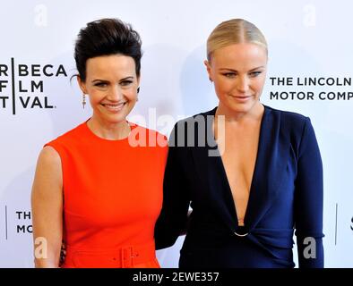 Malin Akerman and Carla Gugino New York Premiere of 'Righteous Kill' at