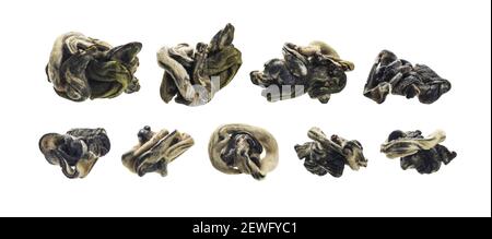 A set of dried Oolong tea. Isolated on a white background Stock Photo