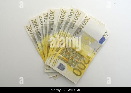 money, euros, cash, paiement , 200 Stock Photo