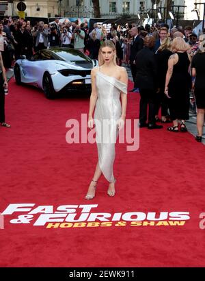 Jul 23, 2019 - London, England, UK - Fast & Furious: Hobbs & Shaw  Screening Photo Shows: Vanessa Kirby Stock Photo