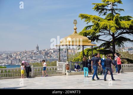 Istanbul, Turkey - May 5, 2017:  Topkapi - the main palace of the Ottoman Empire until the middle of the XIX century. Stock Photo