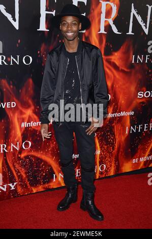 Keith Leak Jr arrives at the "Inferno" Los Angeles Screening held at