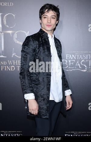 Actor Ezra Miller attends the world premiere of 